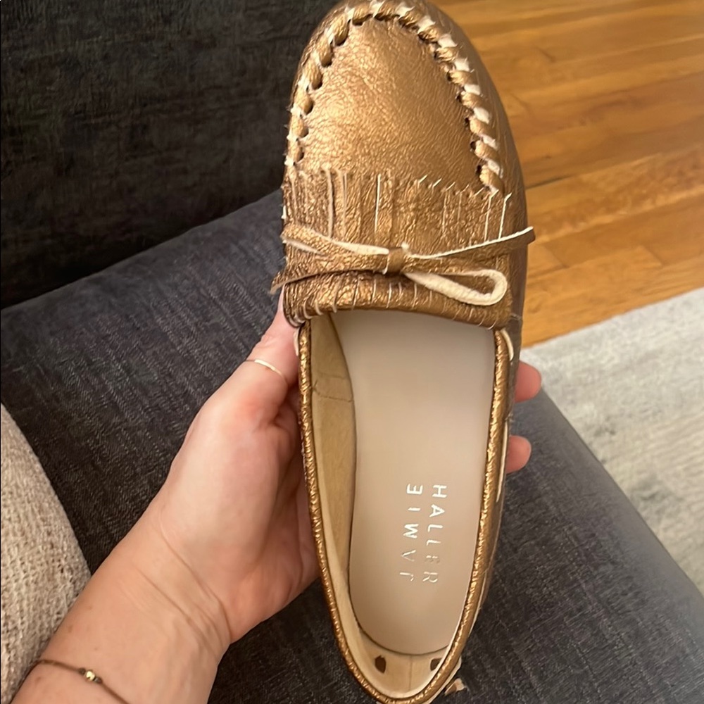 Jamie Haller Camp Loafer in Gold/Bronze - Picture 8 of 13